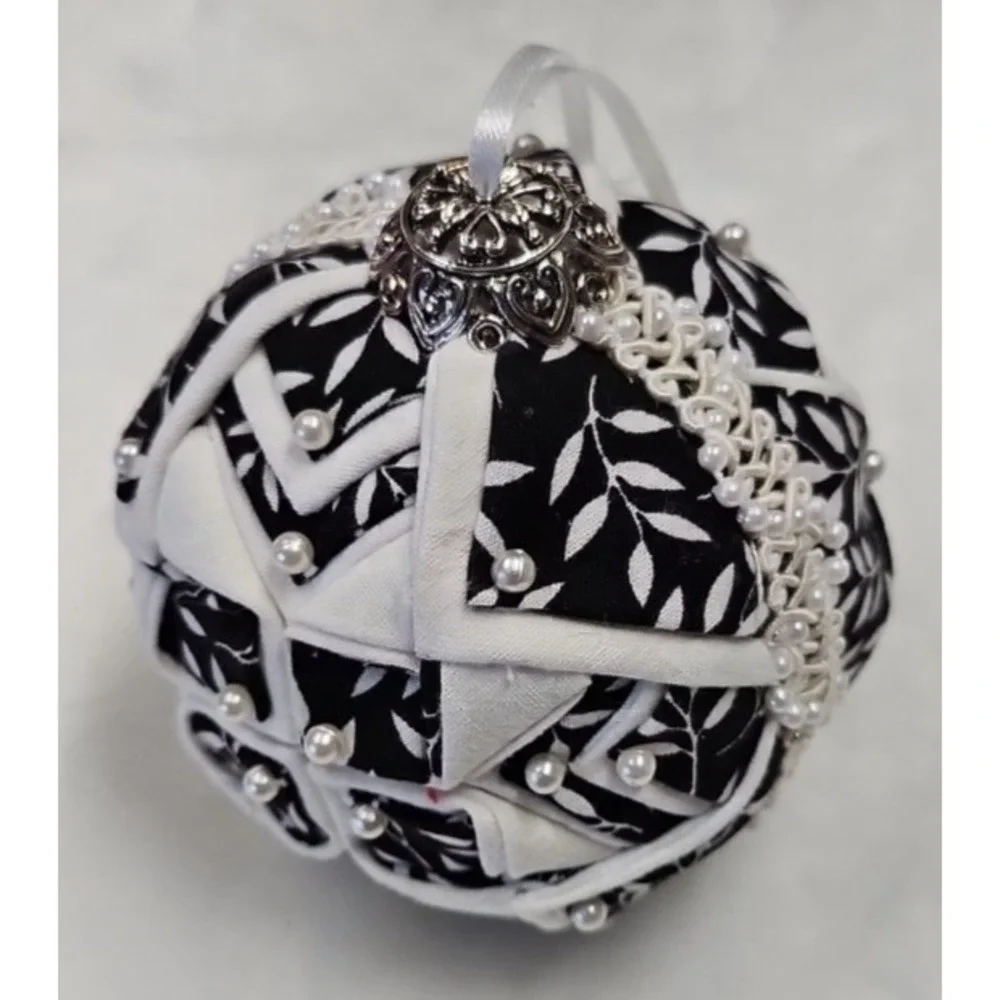 Homemade christmas ornaments with‎ two velvet tree's